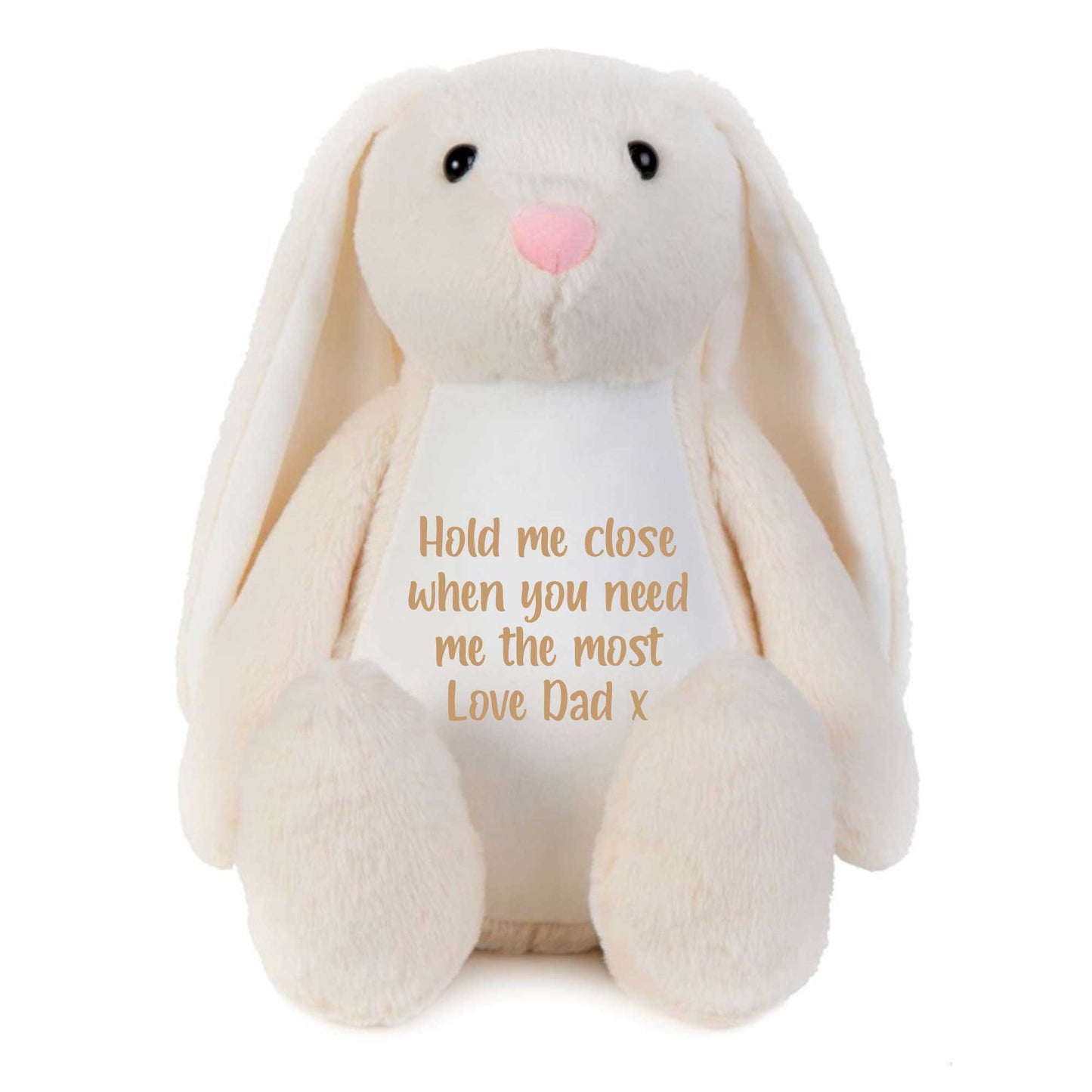 Personalised Comfort Bunny - Grey, Cream, Brown