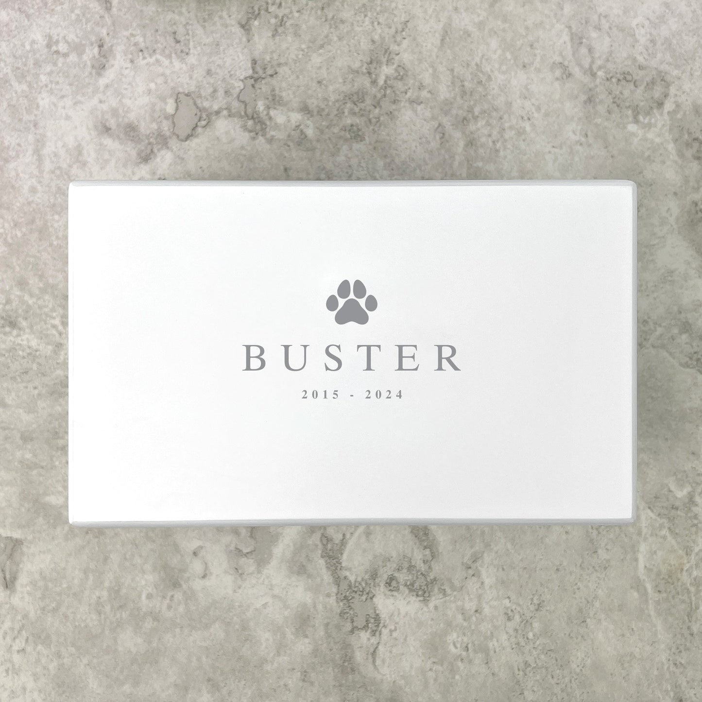 Personalised Contemporary Paw Print Large Cremation Urn For Pets Ashes | 1.44 Litres