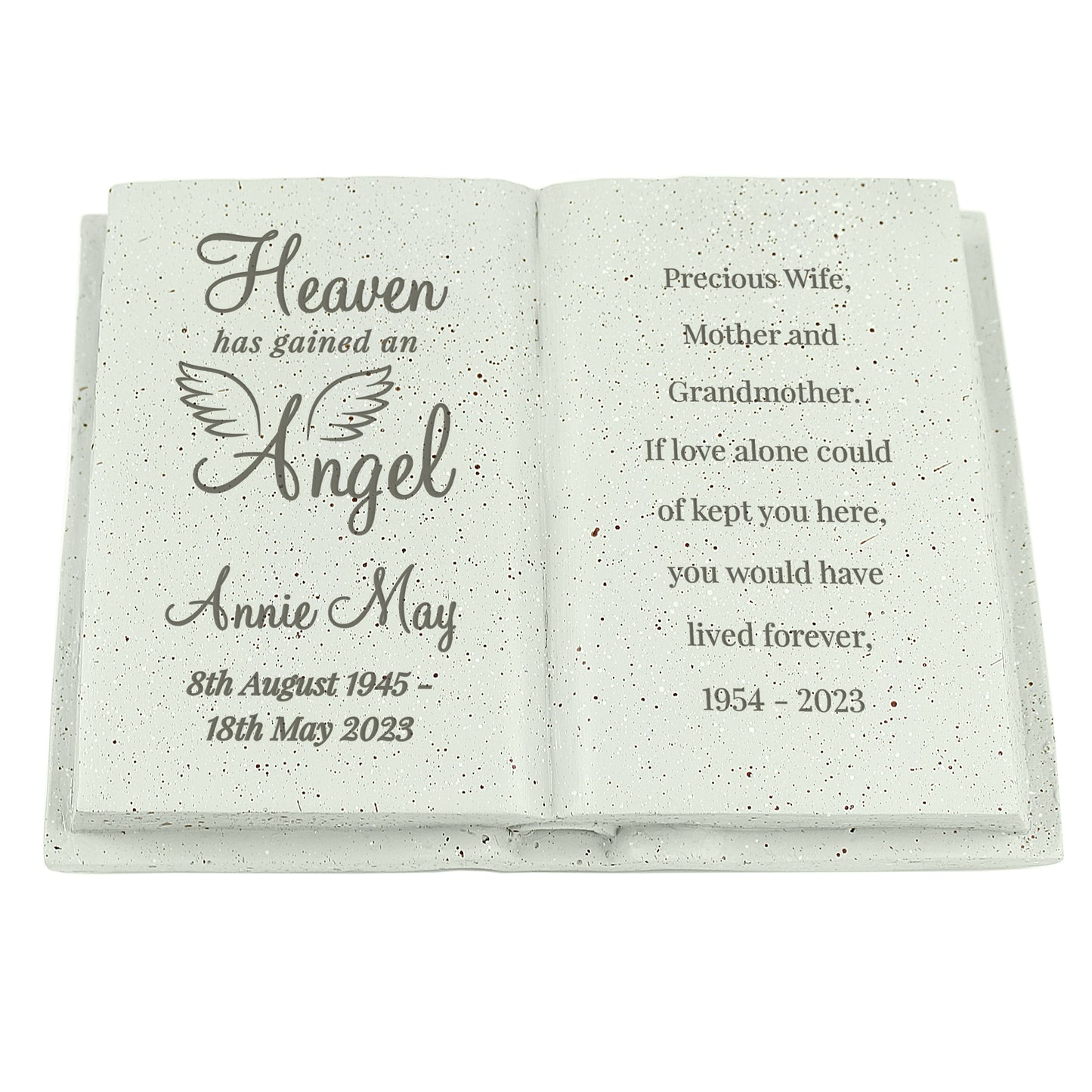 Personalised Little Angel Memorial Book