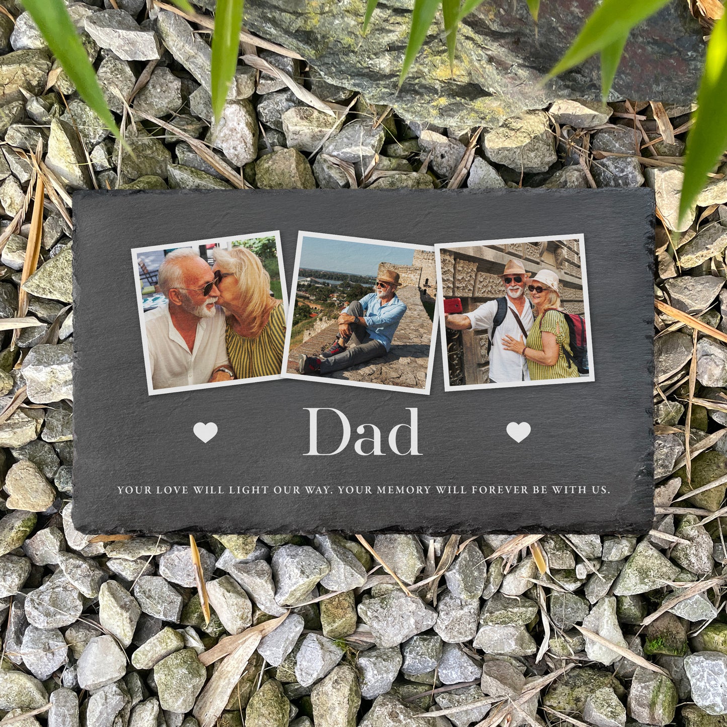 Personalised Photo Memorial Slate Grave Marker 30 x 20cm