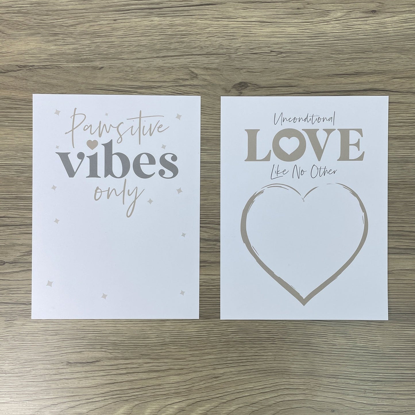 Paw Print Ink Picture Frame With 2 Designs