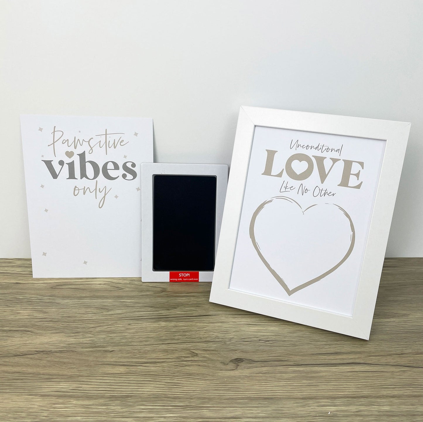 Paw Print Ink Picture Frame With 2 Designs