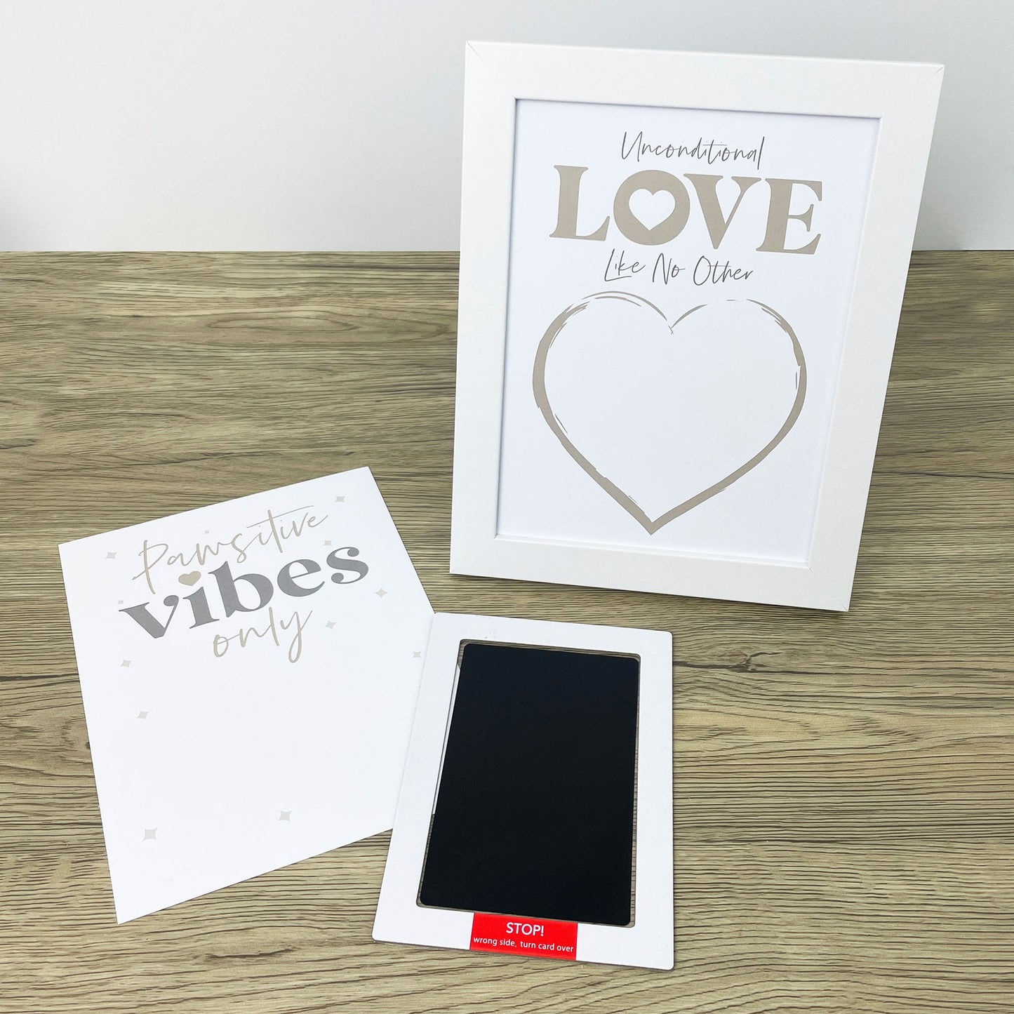 Paw Print Ink Picture Frame With 2 Designs