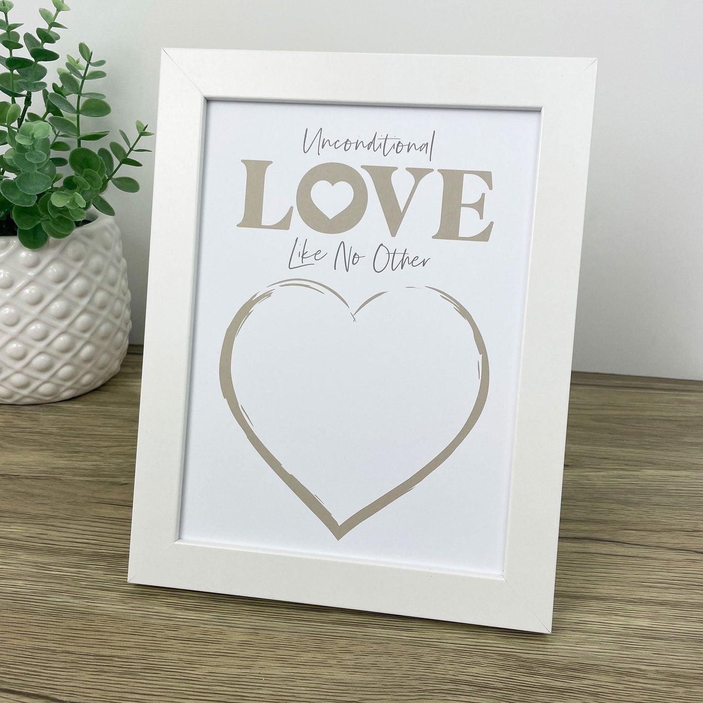 Paw Print Ink Picture Frame With 2 Designs