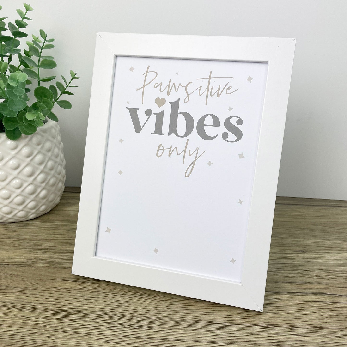 Paw Print Ink Picture Frame With 2 Designs