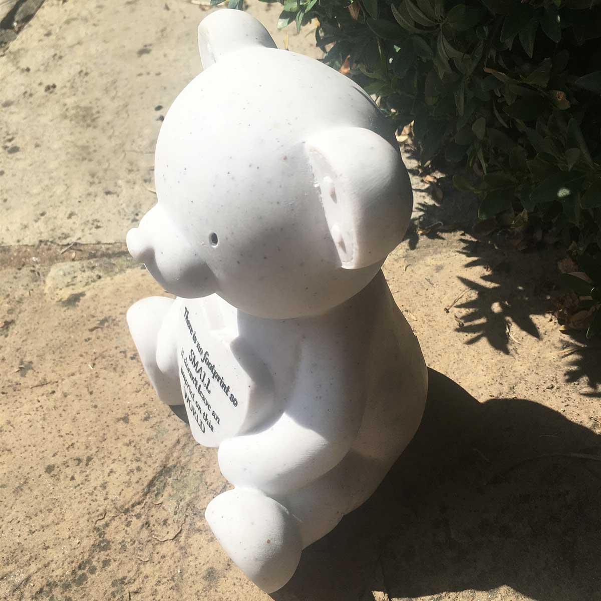 Graveside / Memorial Ornament. Baby or Child, Teddy Bear. '... No Footprint So Small ...'