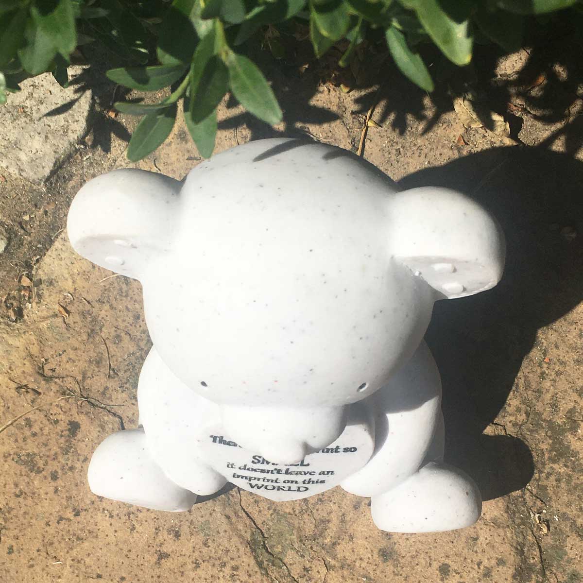 Graveside / Memorial Ornament. Baby or Child, Teddy Bear. '... No Footprint So Small ...'