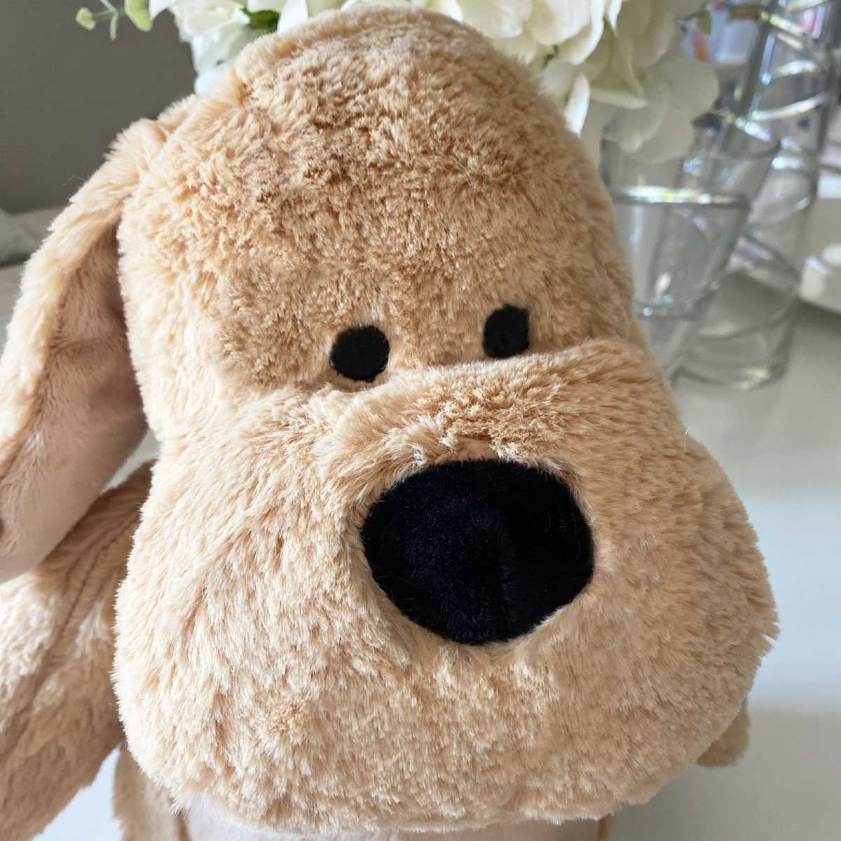 Personalised Pawprints On Our Hearts Comfort Memorial Dog