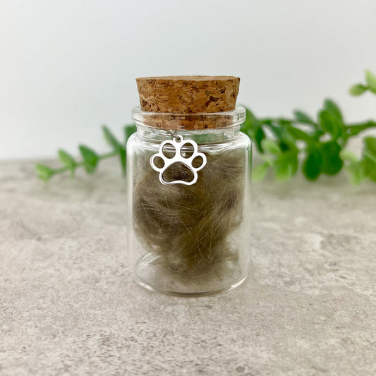 Pet Fur & Hair Keepsake Bottle