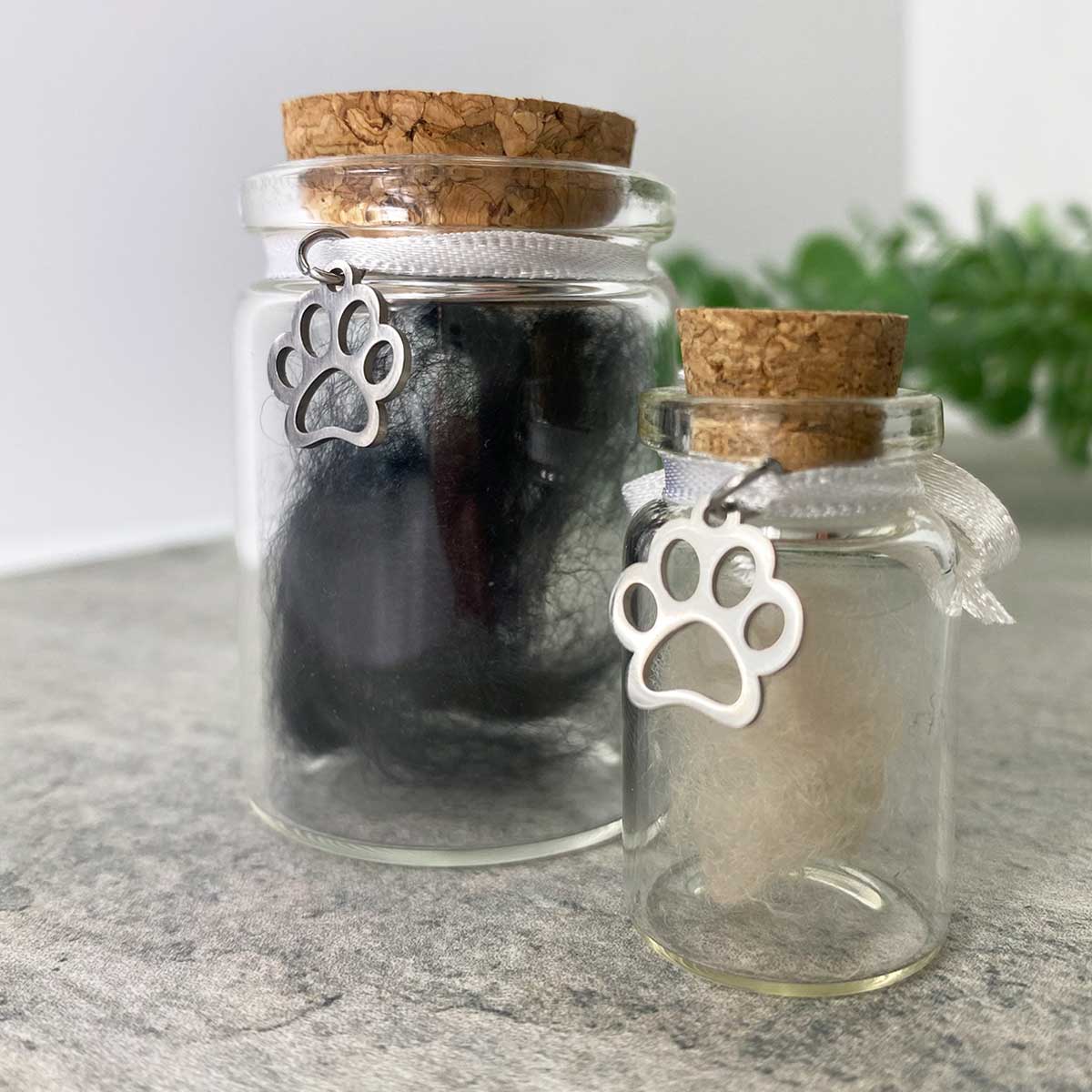 Pet Fur & Hair Keepsake Bottle