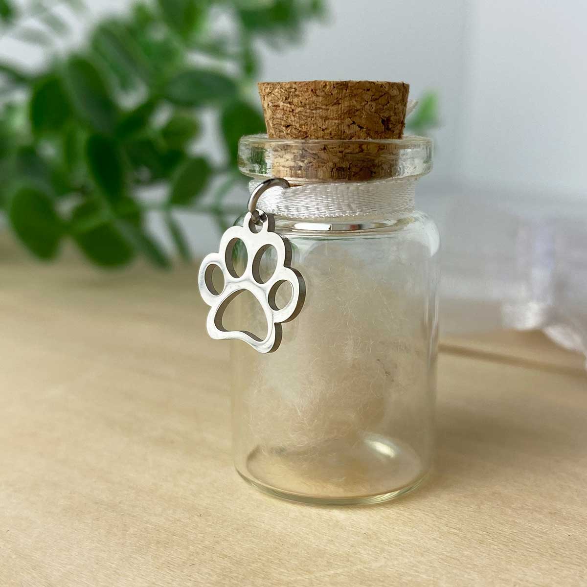 Pet Fur & Hair Keepsake Bottle