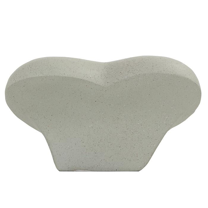 Personalised Outdoor Memorial Tribute. Heart, Infant Footprints Motif. 'Tiny Feet'.