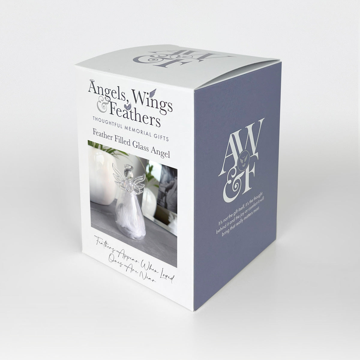 Angels, Wings & Feathers Feather Filled Glass Angel