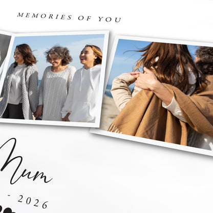 Personalised White Wooden Memorial Photo Keepsake Memory Box - 3 Sizes (22cm | 27cm | 30cm)