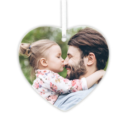 Your Favourite Photo Ceramic Heart Hanging Decoration + Gift Box