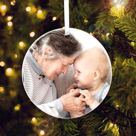 Your Favourite Photo Ceramic Disc Hanging Decoration + Gift Box