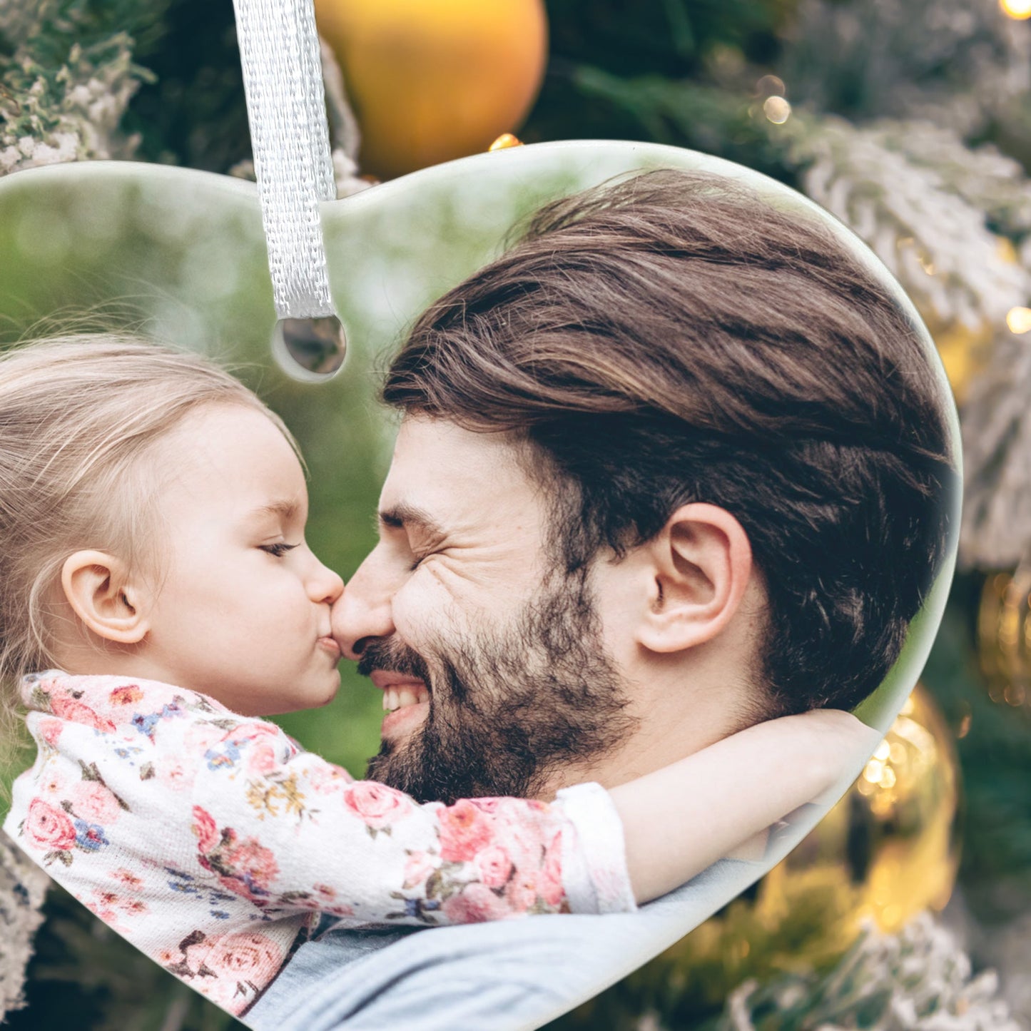 Your Favourite Photo Ceramic Heart Hanging Decoration + Gift Box