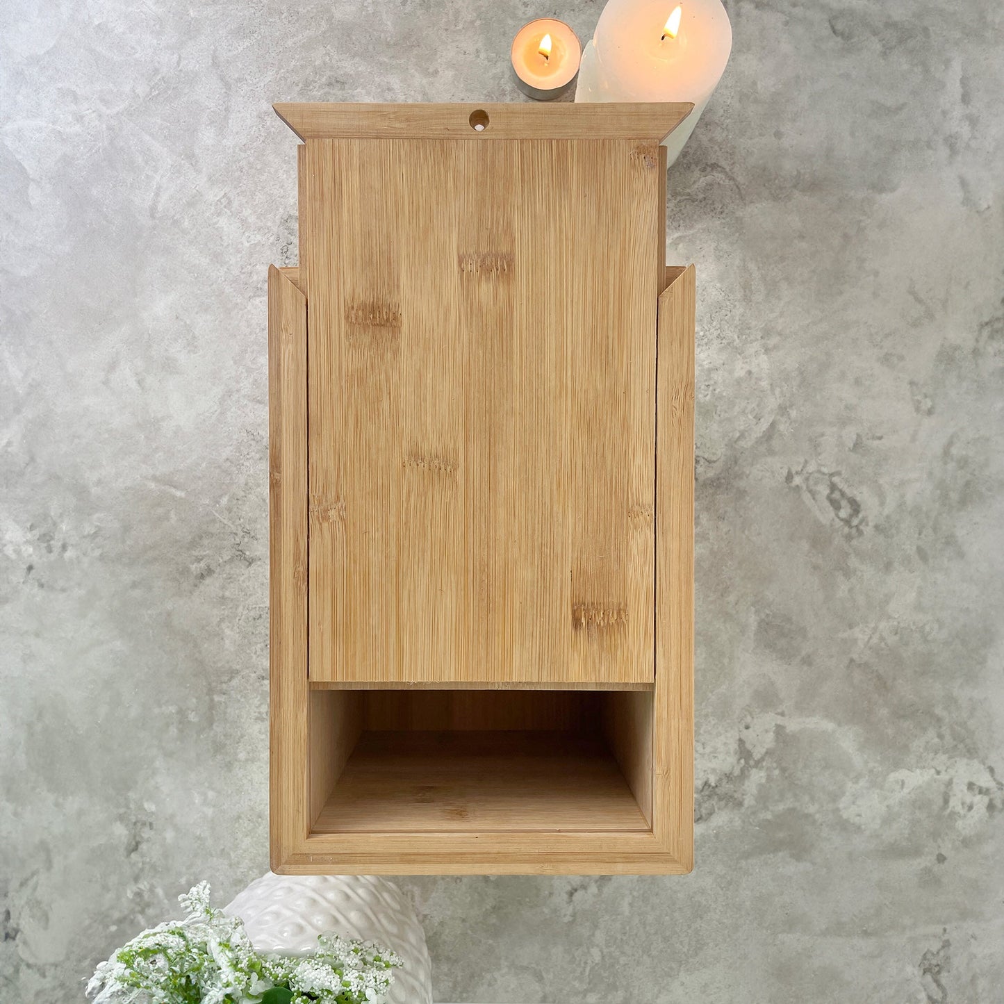 Personalised Bamboo Urn For Cremation Ashes - Dandelion Design