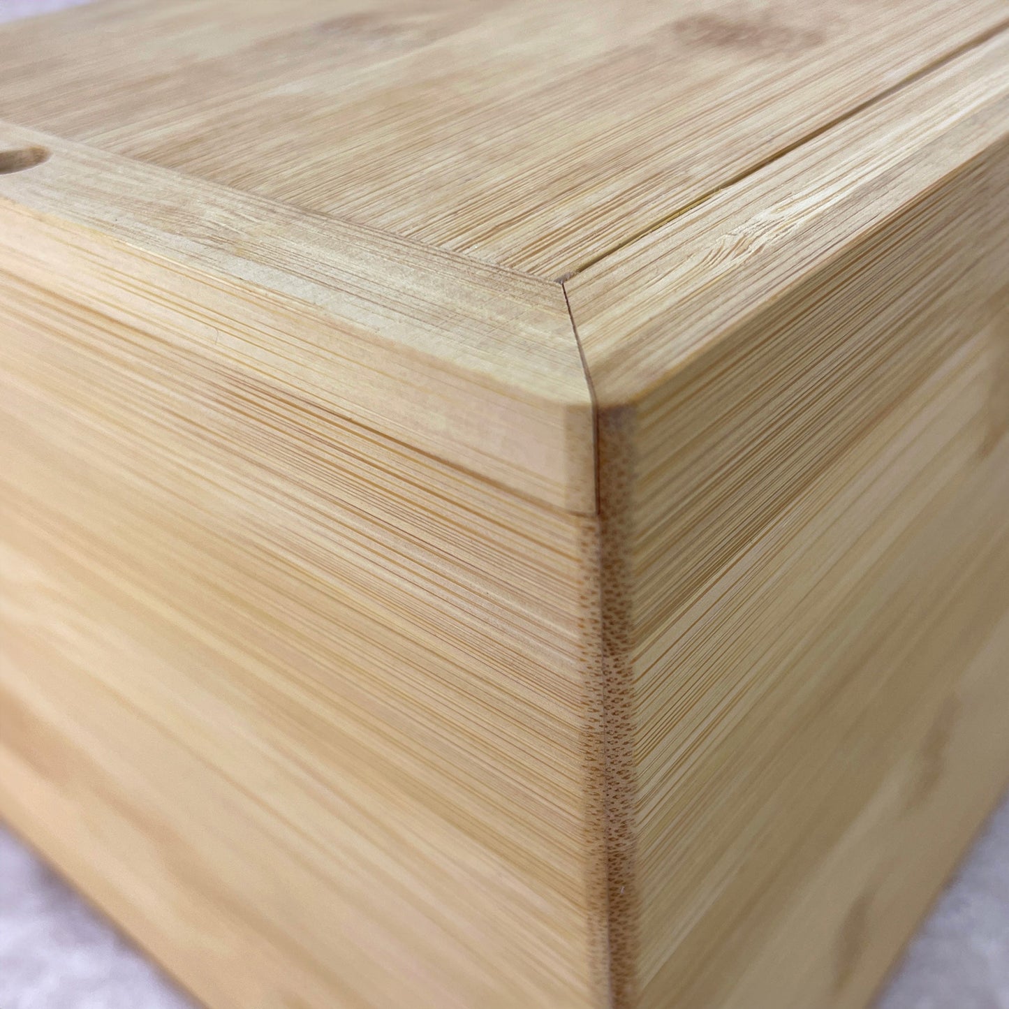 Personalised Bamboo Urn For Cremation Ashes - Modern Script Design