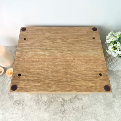 Personalised Oak Photo Urn For Cremation Ashes - Branch of Love Design