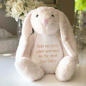 Personalised Record-A-Voice Keepsake Memory Bunny - Cream