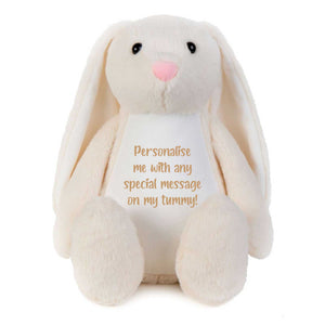 Personalised Ashes Keepsake Memory Bunny - Cream