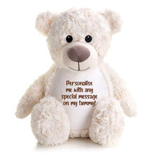 Load image into Gallery viewer, Personalised Ashes Keepsake Memory Bear - Cream