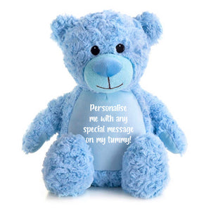 Personalised Ashes Keepsake Memory Bear - Blue