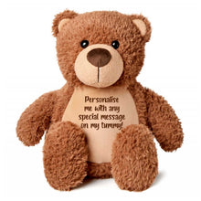 Load image into Gallery viewer, Personalised Record-A-Voice Teddy Bear - Brown