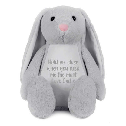 Personalised Comfort Bunny - Grey, Cream, Brown