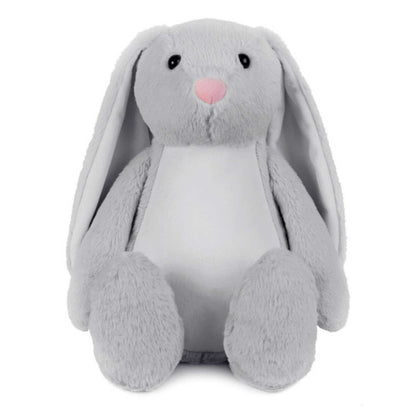 Personalised Photo Record-A-Voice Keepsake Memory Bunny - Grey