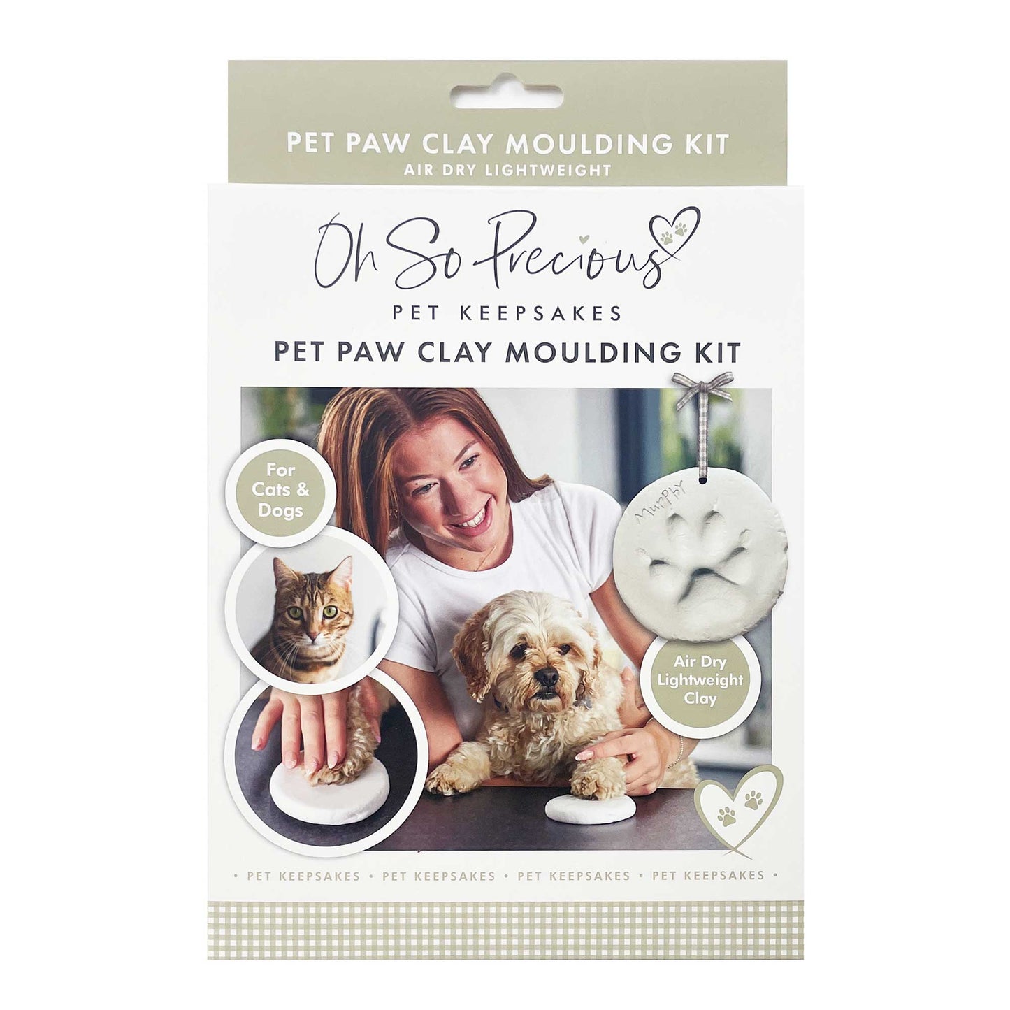 Clay Pet Paw Impression Moulding Kit