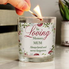 Load image into Gallery viewer, Personalised In Loving Memory Scented Jar Candle
