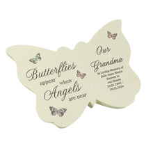 Load image into Gallery viewer, Personalised Butterflies Appear Memorial Resin Butterfly