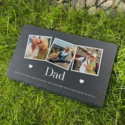 Personalised Photo Memorial Slate Grave Marker 30 x 20cm