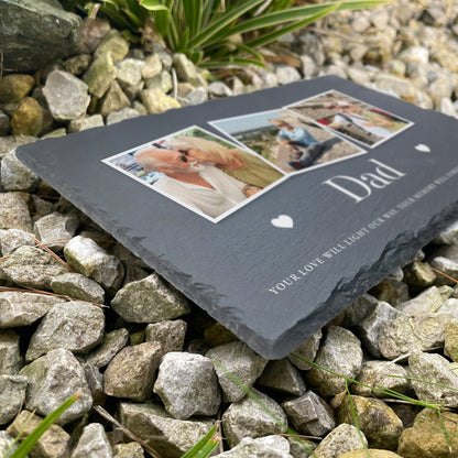 Personalised Photo Memorial Slate Grave Marker 30 x 20cm