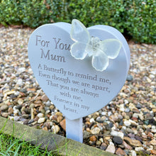 Load image into Gallery viewer, Memorial Solar Light Up Heart Stake Plaque - Mum