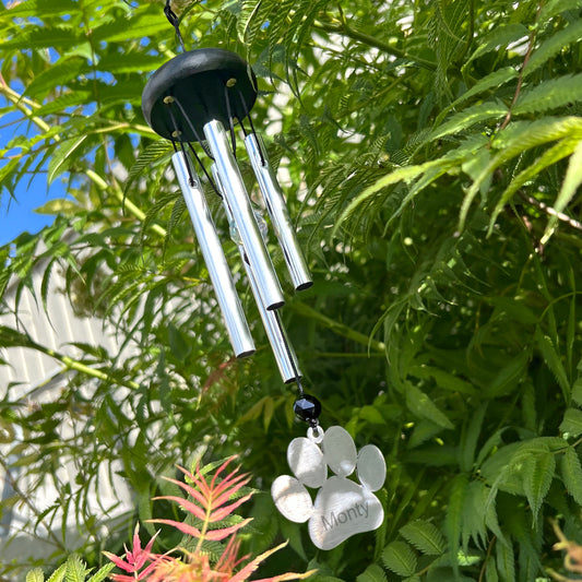 Personalised Paw Print Wind Chime