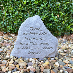 You added Memorial Cast Stone - Those we Have Held to your cart.