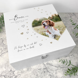 You added Personalised Square Luxury White Wooden Pet Memorial Photo Memory Box to your cart.
