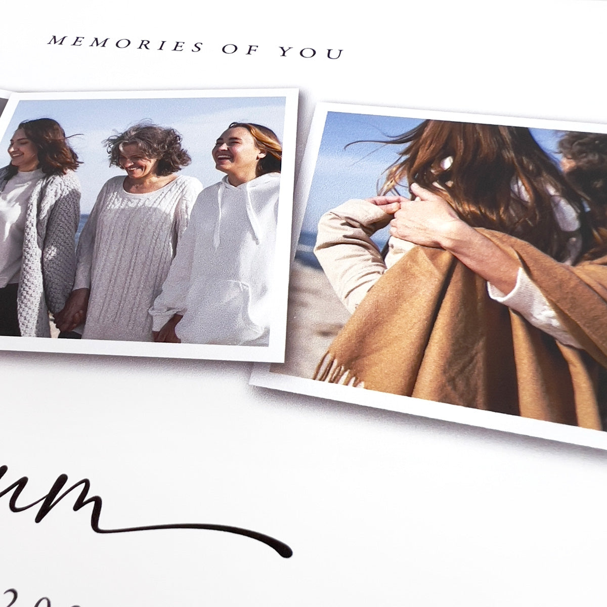 Personalised White Wooden Memorial Photo Keepsake Memory Box - 3 Sizes (22cm | 27cm | 30cm)