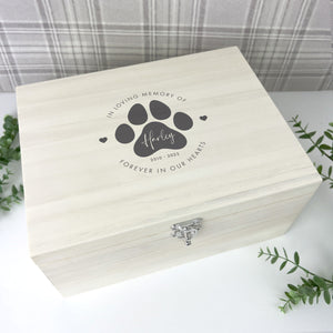 You added Personalised Large Wooden 34cm Pet Name Memorial Memory Box to your cart.