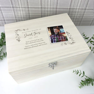 You added Personalised Luxury Wooden One Photo Keepsake Large 34cm Memory Box to your cart.