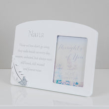 Load image into Gallery viewer, White Wooden Sentimental Memorial Photo Frame - Nana