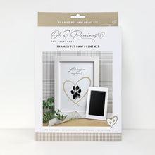 Load image into Gallery viewer, Framed Pet Paw Print Keepsake With Ink Kit
