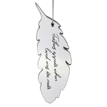 Load image into Gallery viewer, Angels, Wings &amp; Feathers Mirror Acrylic Feather Hanging Decoration