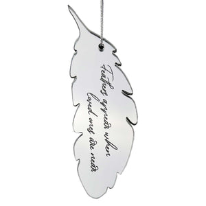 Angels, Wings & Feathers Mirror Acrylic Feather Hanging Decoration