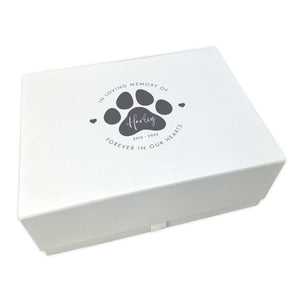 Personalised Pet Name Memorial Memory Box