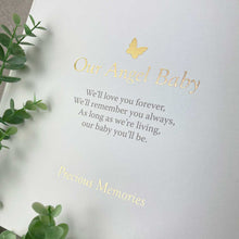 Load image into Gallery viewer, Memorial Scrapbook. &#39;Our Angel Baby&#39; Sentiment.