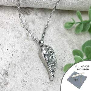 You added Angel Wing Cremation Ashes Memorial Urn Necklace to your cart.